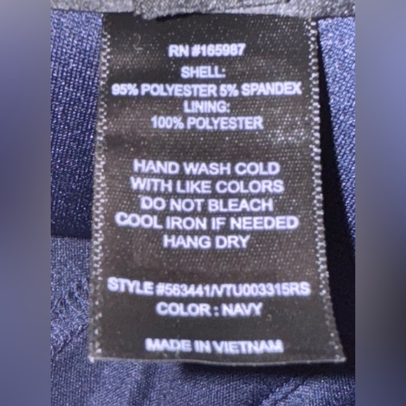 Alexa B Nights Elegant Navy Blue Off-Shoulder rhinestone strap gown Sz. 12P NWT - Picture 11 of 11